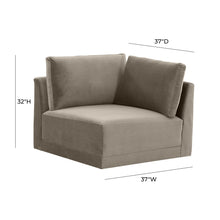 Willow Performance Velvet Modular Corner Chair