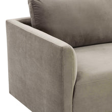 Willow 74" Performance Velvet Modular Loveseat