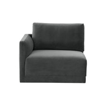Willow Performance Velvet Modular LAF End Armchair