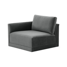 Willow Performance Velvet Modular LAF End Armchair
