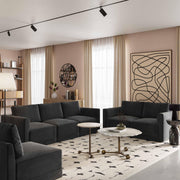 Willow Performance Velvet Modular LAF End Armchair