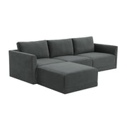 Willow 4-Piece Performance Velvet Modular Sectional