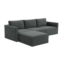 Willow 4-Piece Performance Velvet Modular Sectional