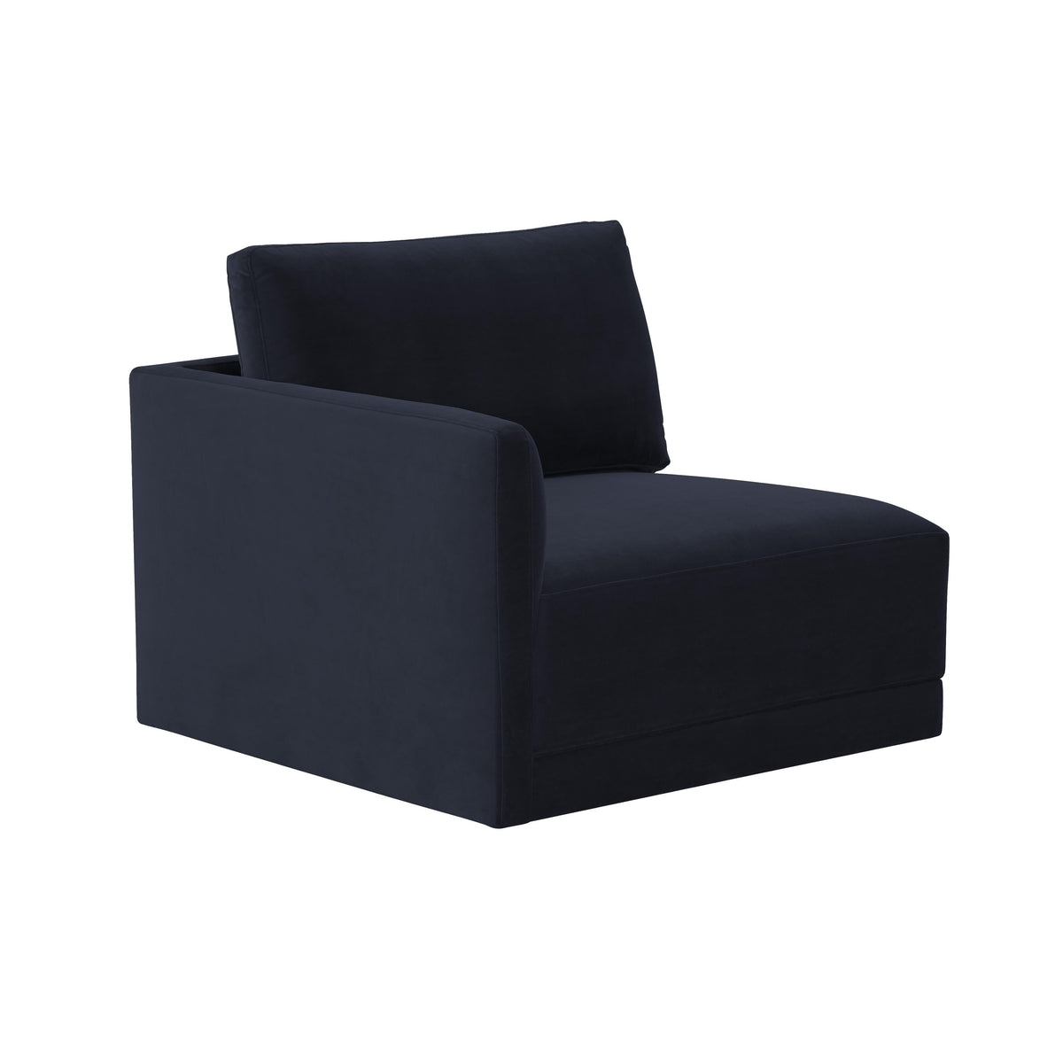 Willow Performance Velvet Modular LAF End Armchair