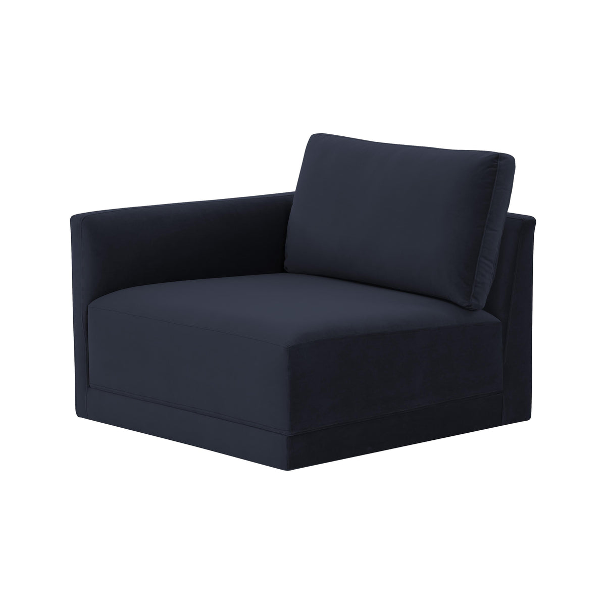 Willow Performance Velvet Modular LAF End Armchair