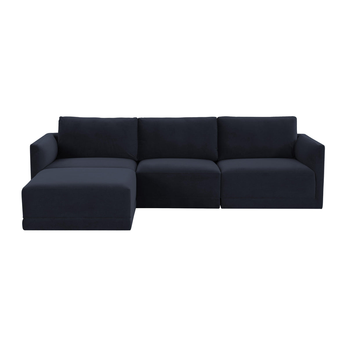 Willow 4-Piece Performance Velvet Modular Sectional