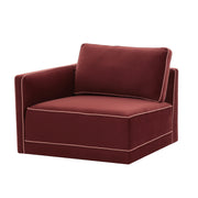 Willow Performance Velvet Modular LAF End Armchair