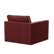 Willow Performance Velvet Modular LAF End Armchair