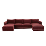 Willow 6-Piece Performance Velvet Modular U Sectional