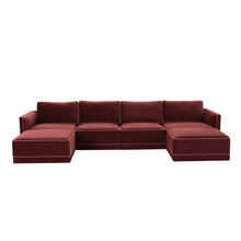 Willow 6-Piece Performance Velvet Modular U Sectional