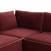 Willow 8-Piece Performance Velvet Modular Large U Sectional