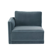 Willow Performance Velvet Modular LAF End Armchair