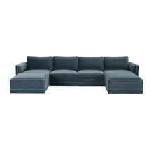 Willow 6-Piece Performance Velvet Modular U Sectional