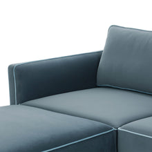 Willow 6-Piece Performance Velvet Modular U Sectional