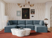 Willow 6-Piece Performance Velvet Modular U Sectional