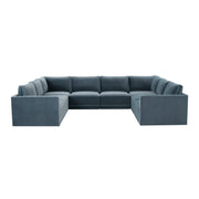 Willow 8-Piece Performance Velvet Modular Large U Sectional