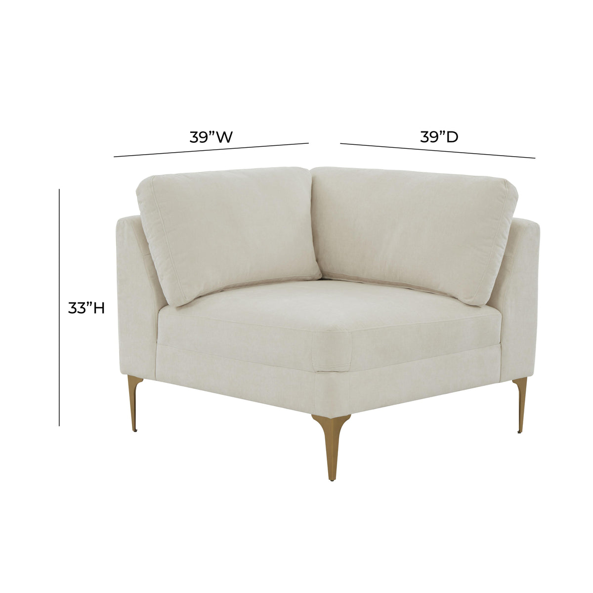 Serena Performance Velvet Modular Corner Seat