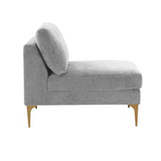 Serena Performance Velvet Modular Armless Chair