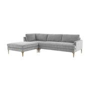 Serena 3-Piece Performance Velvet Chaise Sectional