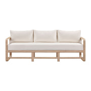 Palata 84" Cream Performance Fabric Outdoor Sofa
