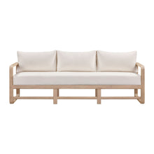 Palata 84" Cream Performance Fabric Outdoor Sofa
