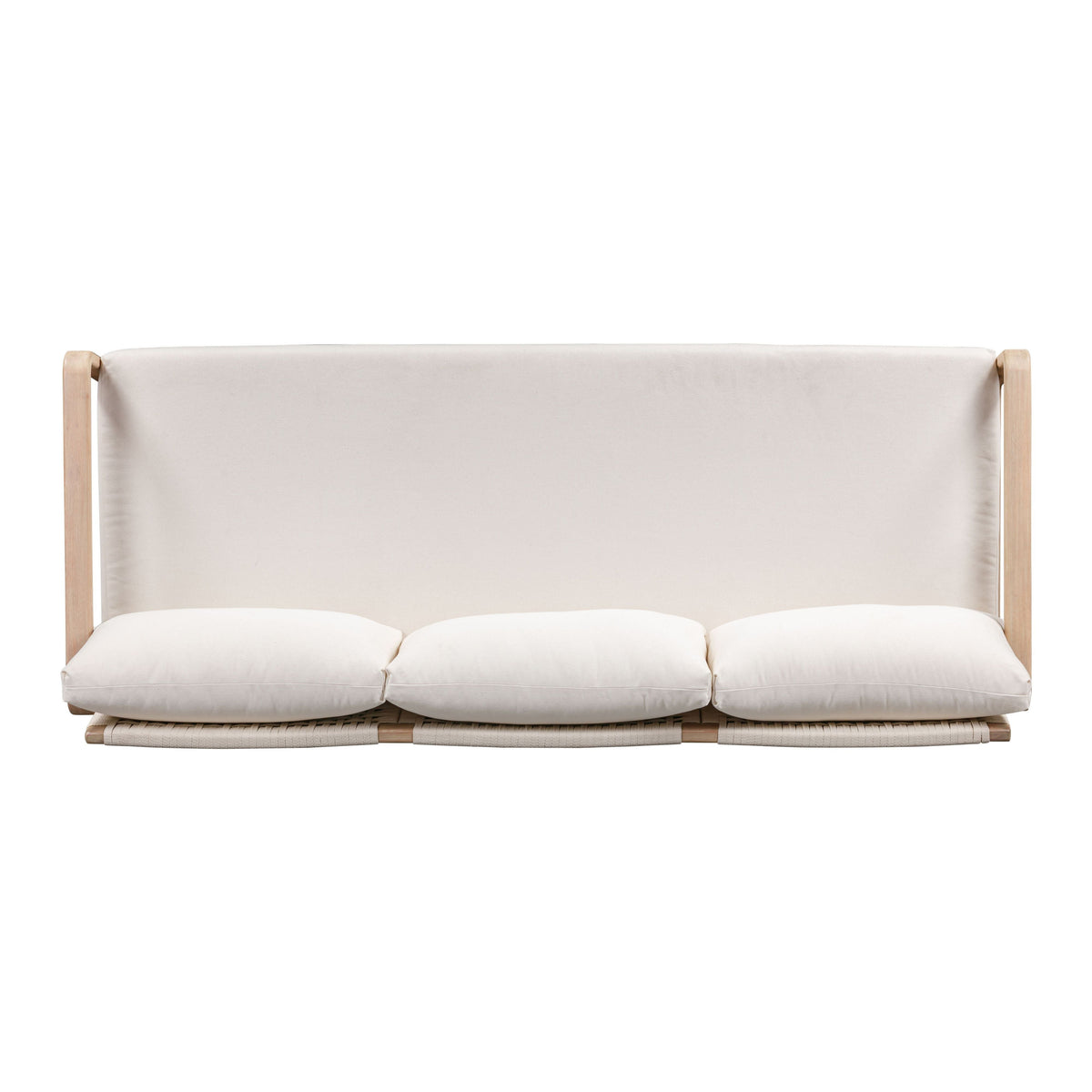 Palata 84" Cream Performance Fabric Outdoor Sofa