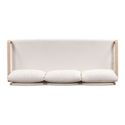 Palata 84" Cream Performance Fabric Outdoor Sofa