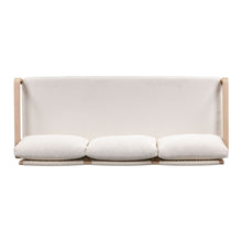 Palata 84" Cream Performance Fabric Outdoor Sofa