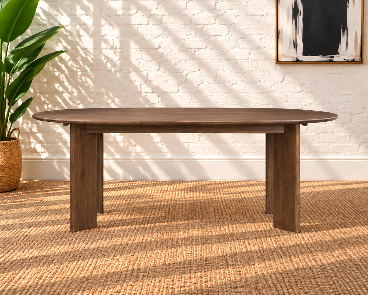 Rohan Dining Table in Dark Walnut