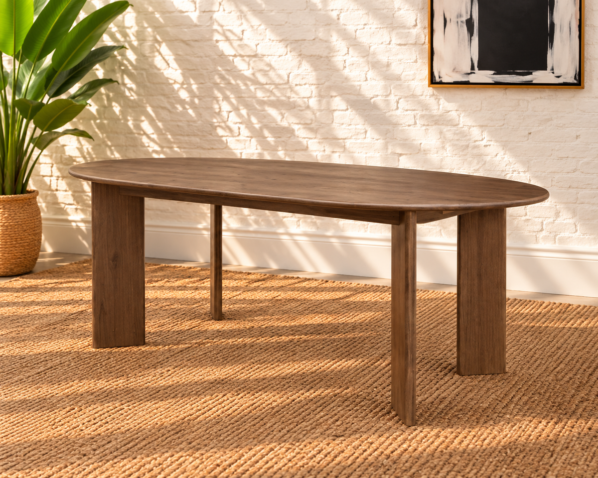 Rohan Dining Table in Dark Walnut