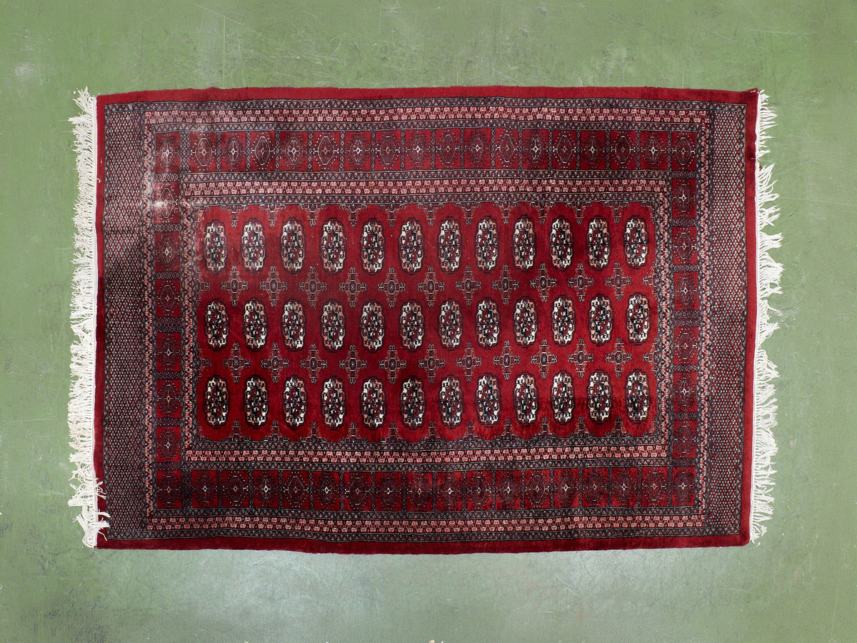 Vintage as Found Red Rug
