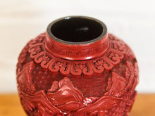 1930s Vintage Cinnabar Vase