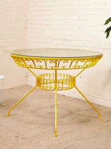 Arthur Umanoff Yellow Vintage Outdoor Table