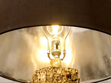 Vintage Organic Modern Tree Trunk Table Lamp with Black Drum Shade