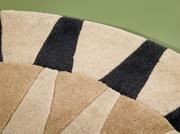 Contemporary Graphic Sunburst Round Area Rug