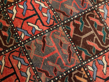 Vintage Geometric Panel Pattern Area Rug