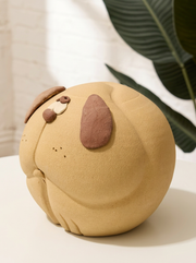 Vintage Handmade Dog Piggy Bank