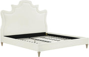 Serenity Cream Performance Velvet Bed