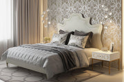 Serenity Cream Performance Velvet Bed