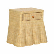 Pentra 25" Natural Rattan Nightstand With Drawer