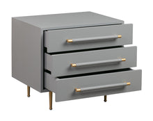 Trident 28" 3-Drawer Nightstand