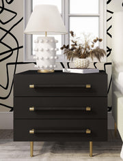 Trident 28" 3-Drawer Nightstand