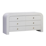 Hump 62" Arched 6-Drawer Dresser