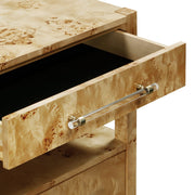 Brandyss 26" Burl 2-Drawer Nightstand