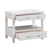 Brandyss 26" Burl 2-Drawer Nightstand