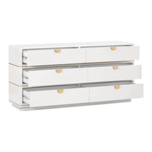Julieta 62" Acacia Wood 6-Drawer Dresser