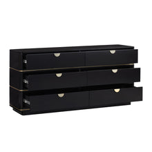 Julieta 62" Acacia Wood 6-Drawer Dresser