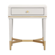 Julieta 19" Acacia Wood Nightstand With Drawer
