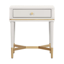 Julieta 19" Acacia Wood Nightstand With Drawer