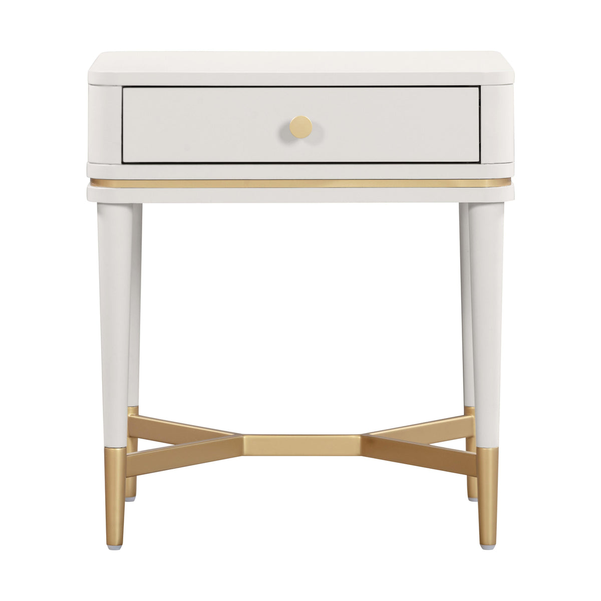 Julieta 19" Acacia Wood Nightstand With Drawer